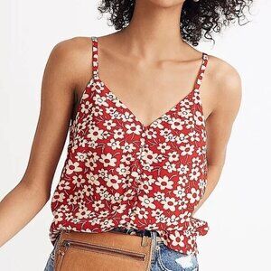 Madewell Button-Down Cami in Full Bloom Size 2